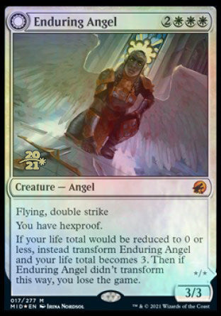 Enduring Angel // Angelic Enforcer [Innistrad: Midnight Hunt Prerelease Promos] | North Valley Games