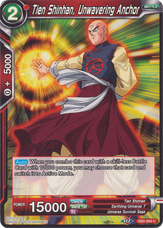 Tien Shinhan, Unwavering Anchor (DB2-003) [Divine Multiverse] | North Valley Games