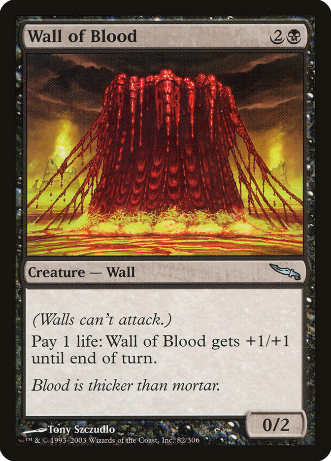 Wall of Blood [Mirrodin] | North Valley Games
