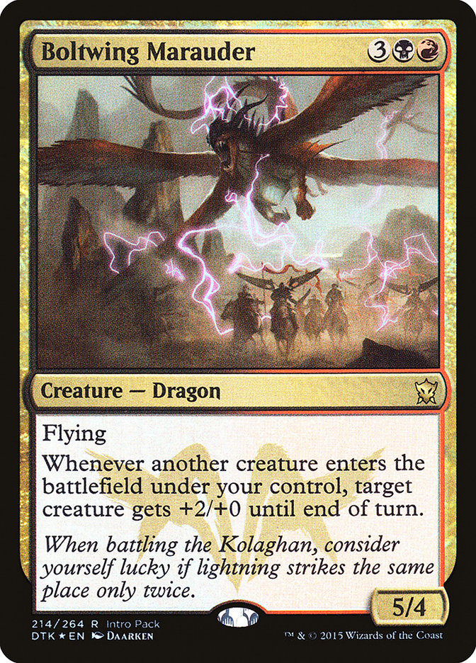 Boltwing Marauder (Intro Pack) [Dragons of Tarkir Promos] | North Valley Games