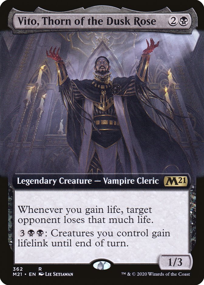 Vito, Thorn of the Dusk Rose (Extended Art) [Core Set 2021] | North Valley Games