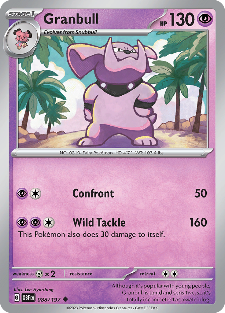 Granbull (088/197) [Scarlet & Violet: Obsidian Flames] | North Valley Games