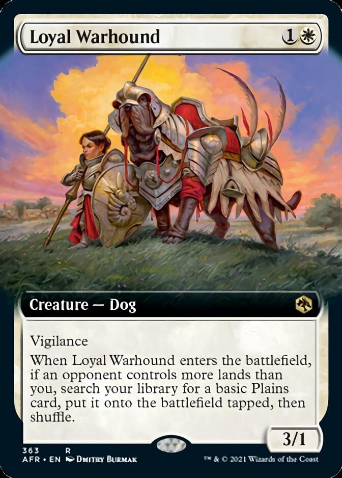 Loyal Warhound (Extended Art) [Dungeons & Dragons: Adventures in the Forgotten Realms] | North Valley Games