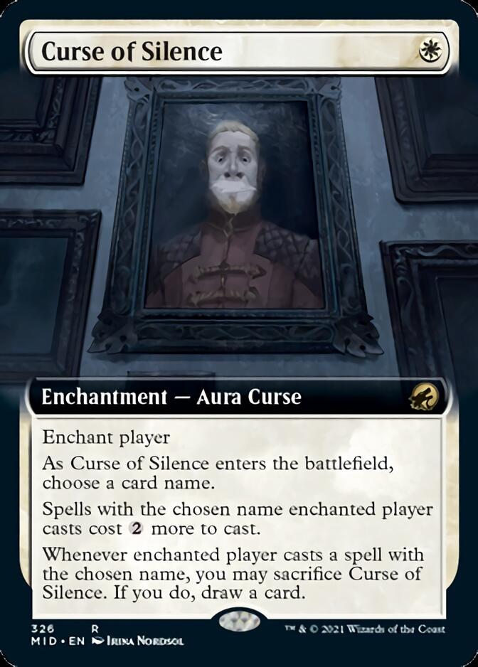 Curse of Silence (Extended Art) [Innistrad: Midnight Hunt] | North Valley Games