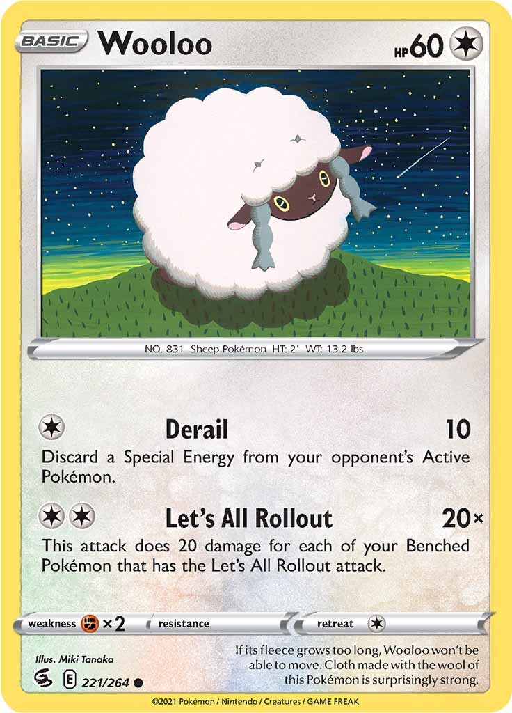 Wooloo (221/264) [Sword & Shield: Fusion Strike] | North Valley Games