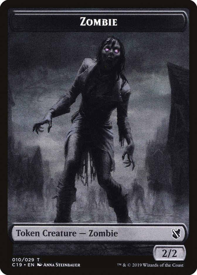 Zombie Token (010/029) [Commander 2019 Tokens] | North Valley Games