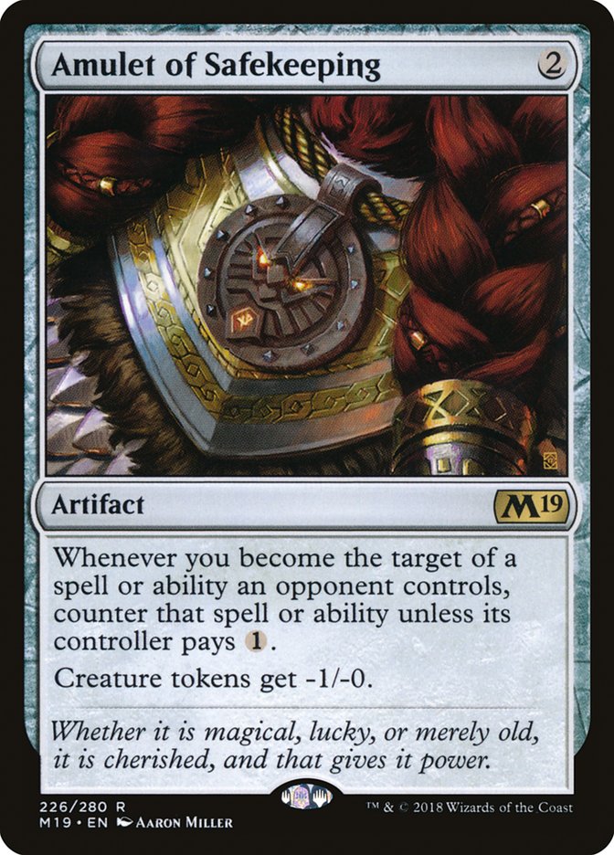 Amulet of Safekeeping [Core Set 2019] | North Valley Games