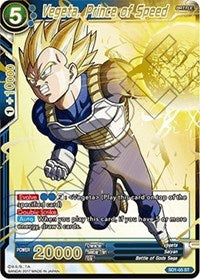 Vegeta, Prince of Speed (Foil) (SD1-05) [Galactic Battle] | North Valley Games