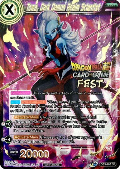 Towa, Dark Demon Realm Scientist (Card Game Fest 2022) (DB3-103) [Tournament Promotion Cards] | North Valley Games