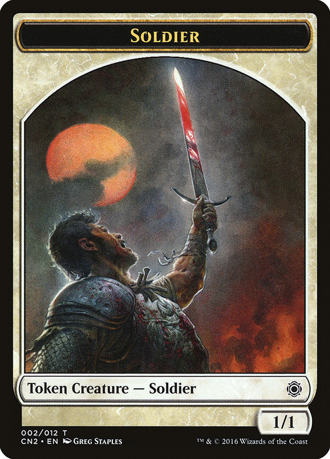 Soldier Token (002/012) [Conspiracy: Take the Crown Tokens] | North Valley Games
