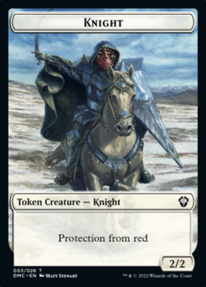 Knight Token [Dominaria United Commander Tokens] | North Valley Games