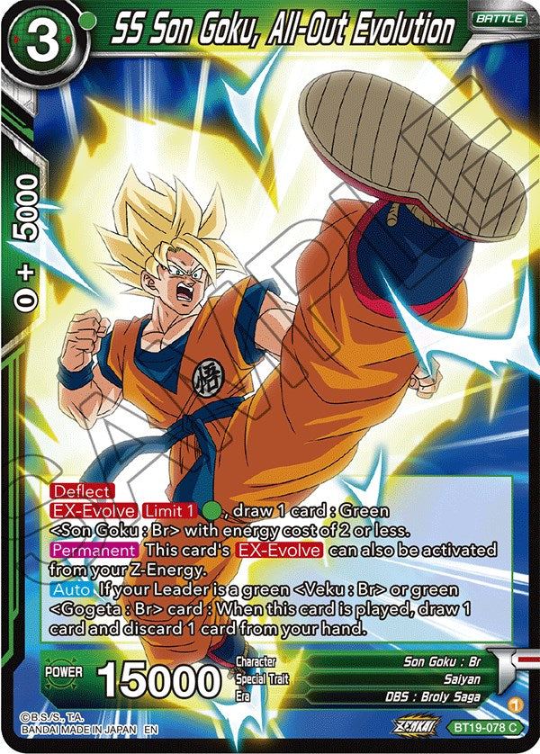 SS Son Goku, All-Out Evolution (BT19-078) [Fighter's Ambition] | North Valley Games
