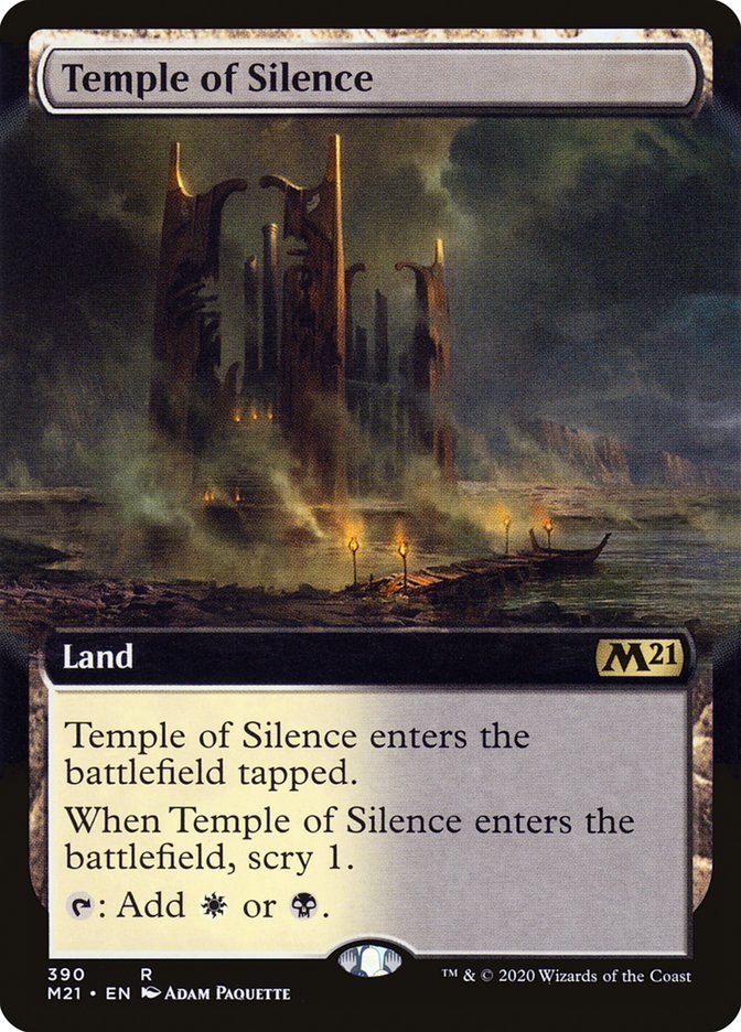 Temple of Silence (Extended Art) [Core Set 2021] | North Valley Games