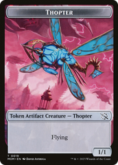 Warrior // Thopter Double-Sided Token [March of the Machine Tokens] | North Valley Games