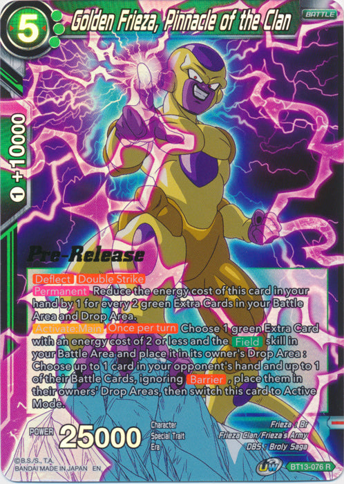 Golden Frieza, Pinnacle of the Clan (BT13-076) [Supreme Rivalry Prerelease Promos] | North Valley Games