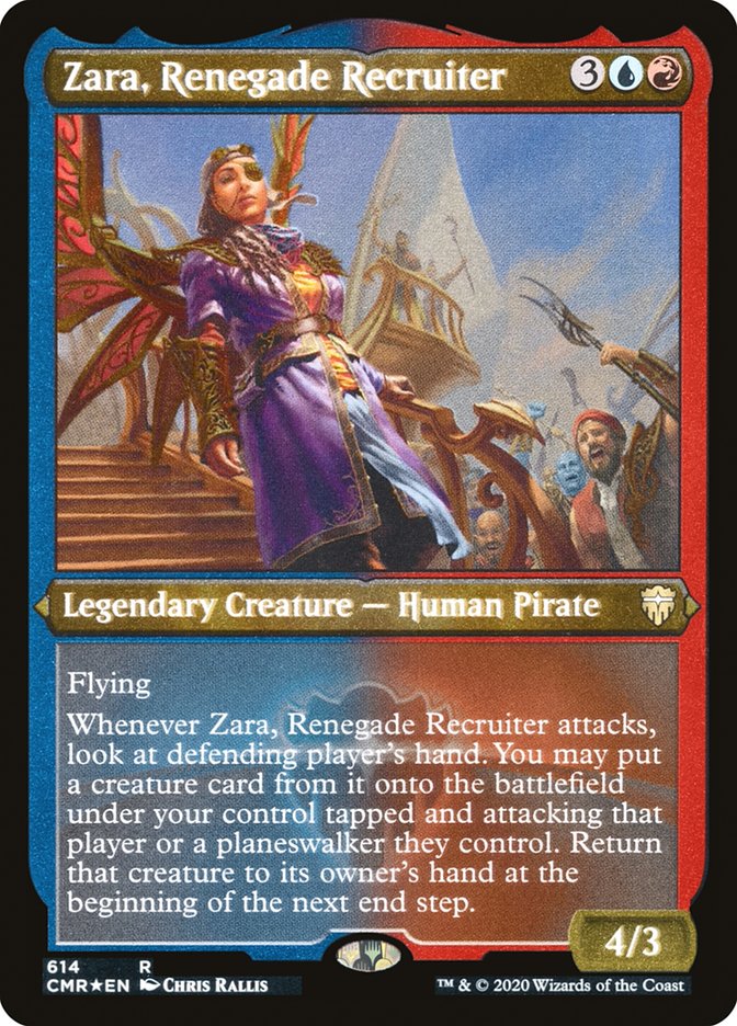 Zara, Renegade Recruiter (Etched) [Commander Legends] | North Valley Games