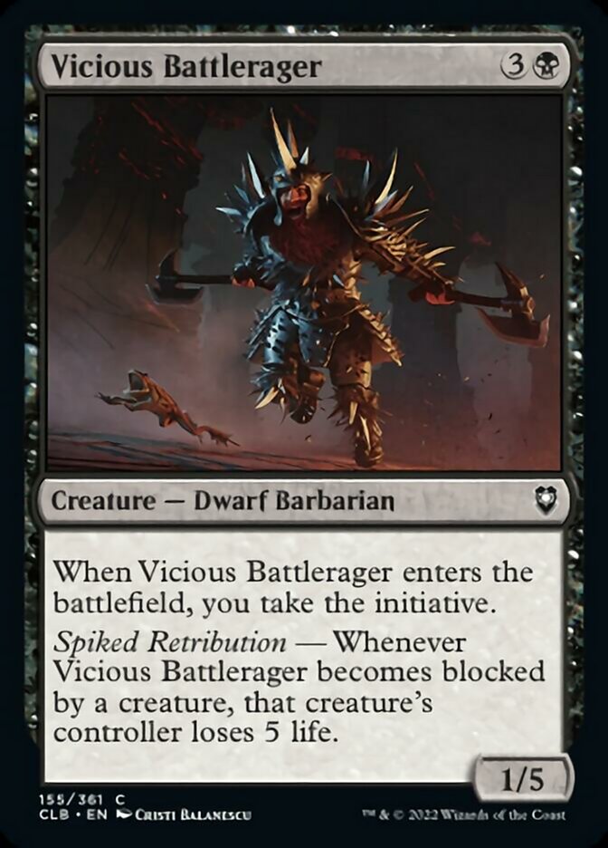 Vicious Battlerager [Commander Legends: Battle for Baldur's Gate] | North Valley Games