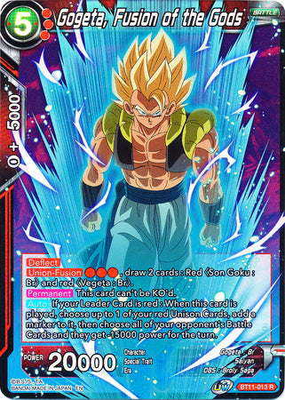 Gogeta, Fusion of the Gods (BT11-013) [Vermilion Bloodline 2nd Edition] | North Valley Games