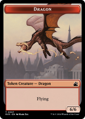 Bird // Dragon Double-Sided Token [Ravnica Remastered Tokens] | North Valley Games