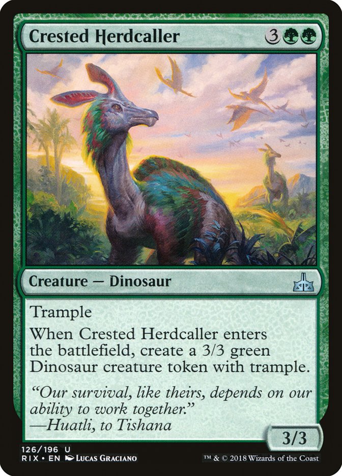Crested Herdcaller [Rivals of Ixalan] | North Valley Games