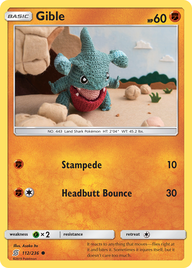 Gible (112/236) [Sun & Moon: Unified Minds] | North Valley Games