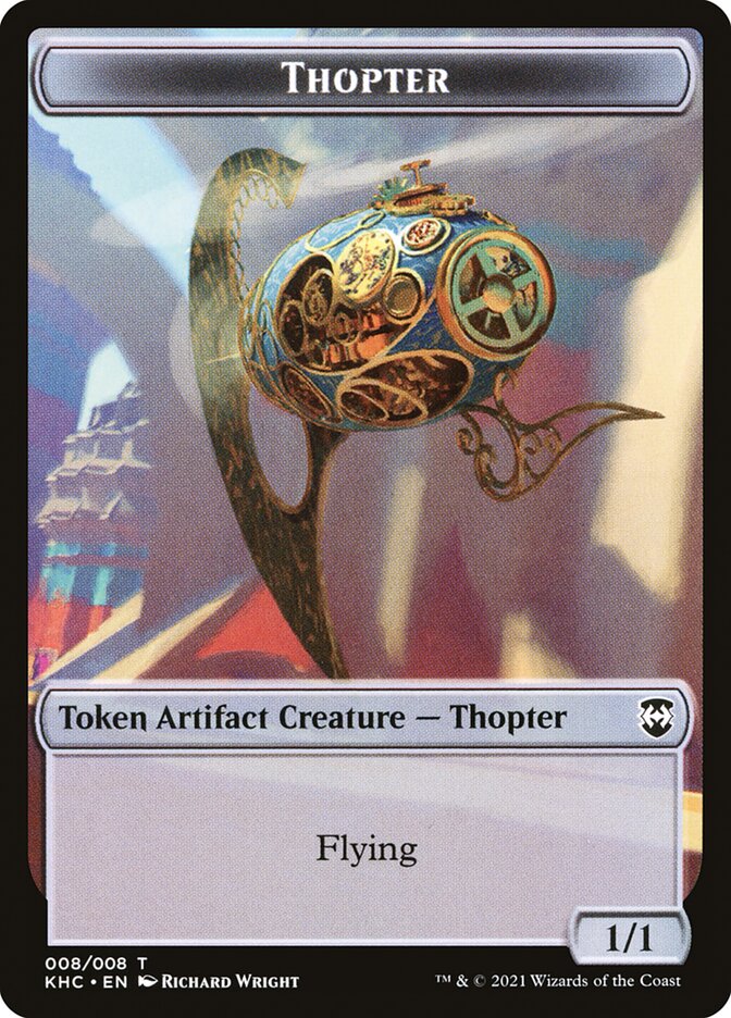 Replicated Ring // Thopter Double-Sided Token [Kaldheim Commander Tokens] | North Valley Games