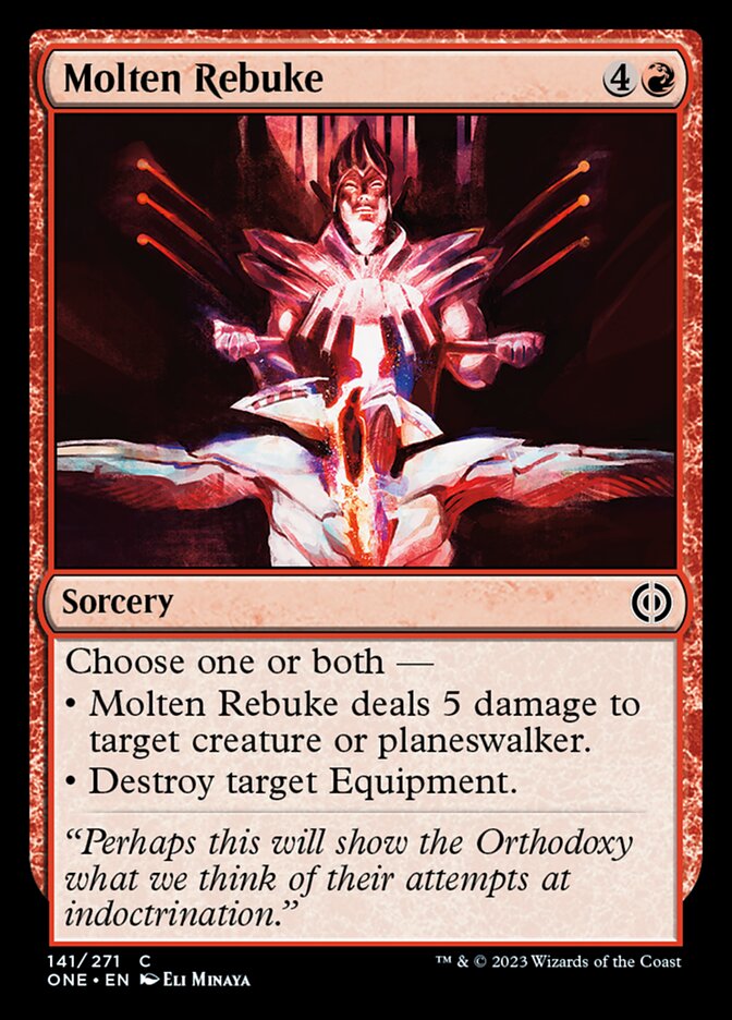 Molten Rebuke [Phyrexia: All Will Be One] | North Valley Games