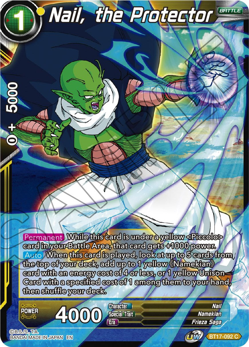Nail, the Protector (BT17-092) [Ultimate Squad] | North Valley Games