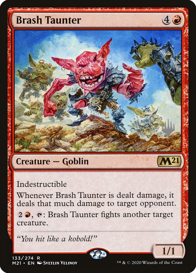 Brash Taunter (Promo Pack) [Core Set 2021 Promos] | North Valley Games