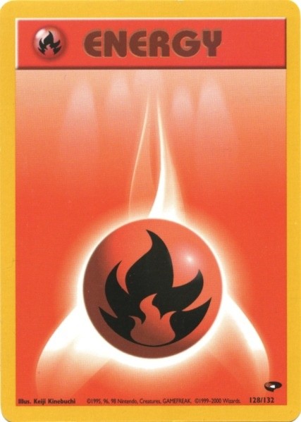 Fire Energy (128/132) [Gym Challenge Unlimited] | North Valley Games