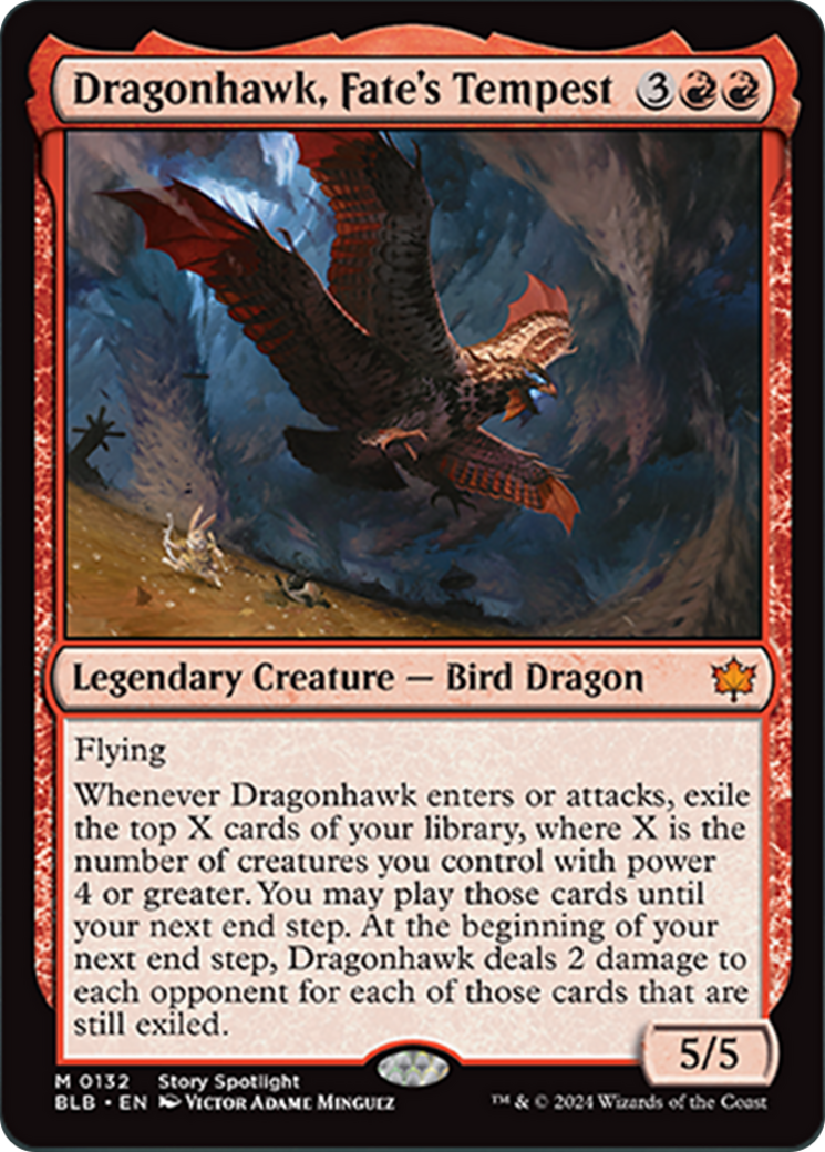 Dragonhawk, Fate's Tempest [Bloomburrow] | North Valley Games