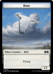 Bird // Food (0010) Double-Sided Token [Wilds of Eldraine Tokens] | North Valley Games