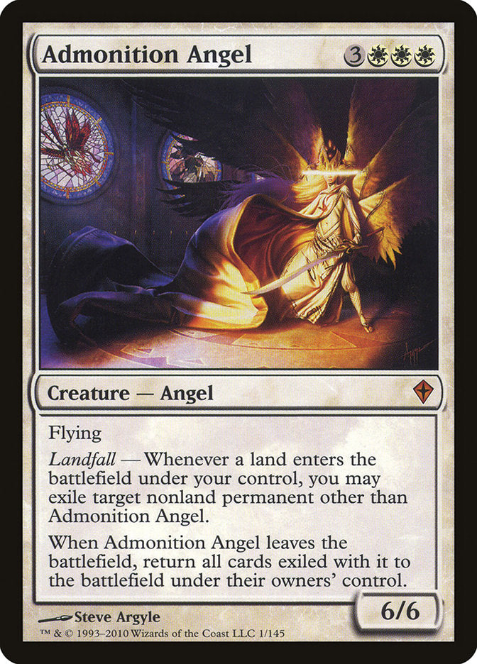 Admonition Angel [Worldwake] | North Valley Games