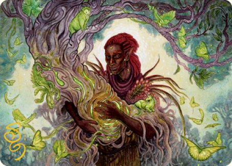 Circle of Dreams Druid Art Card (Gold-Stamped Signature) [Dungeons & Dragons: Adventures in the Forgotten Realms Art Series] | North Valley Games