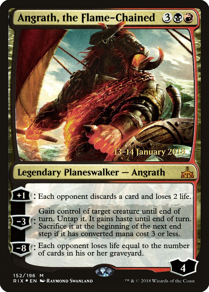 Angrath, the Flame-Chained [Rivals of Ixalan Prerelease Promos] | North Valley Games
