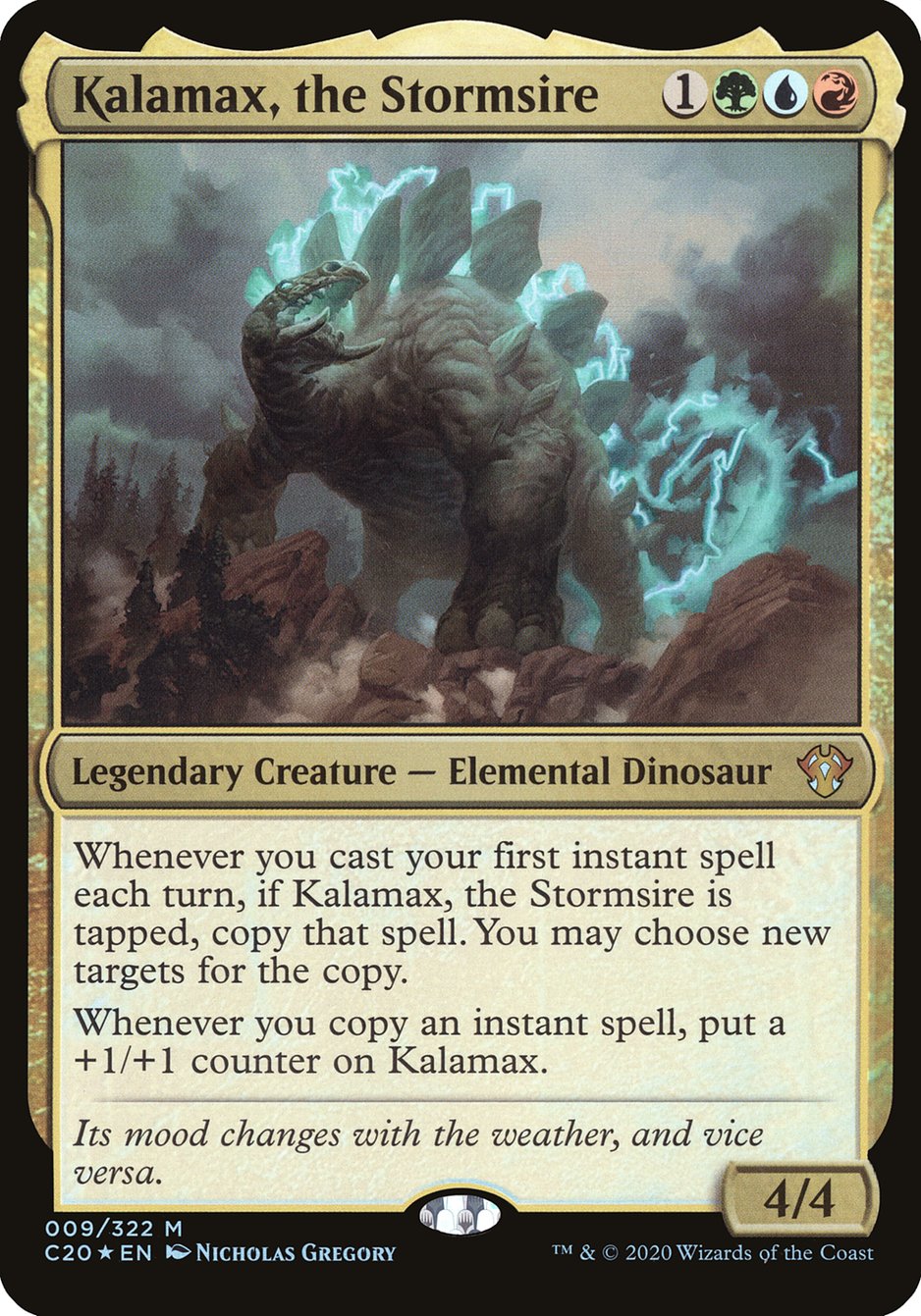 Kalamax, the Stormsire (Oversized) [Commander 2020 Oversized] | North Valley Games