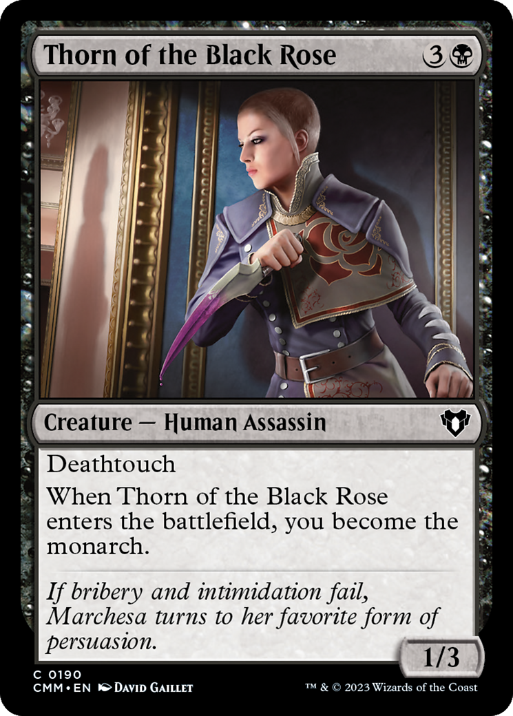 Thorn of the Black Rose [Commander Masters] | North Valley Games