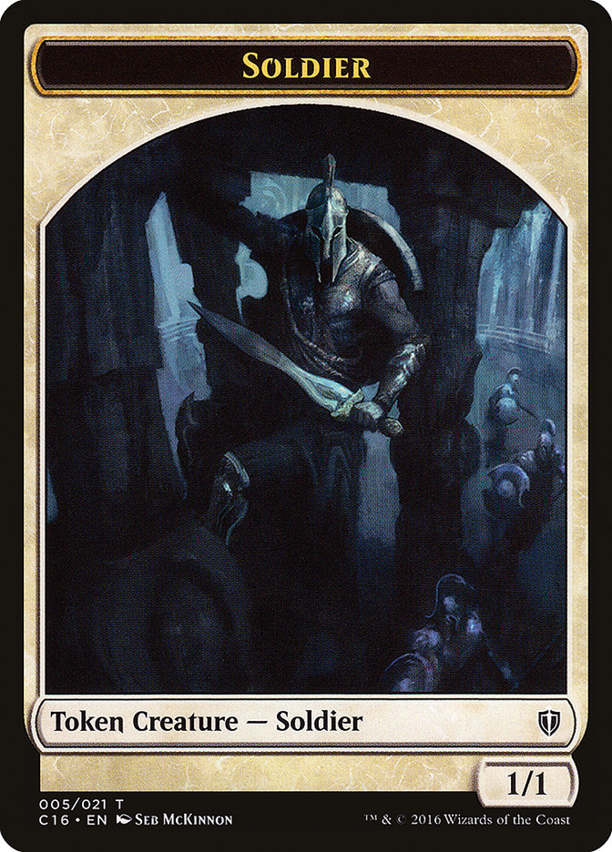 Soldier // Squid Double-Sided Token [Commander 2016 Tokens] | North Valley Games