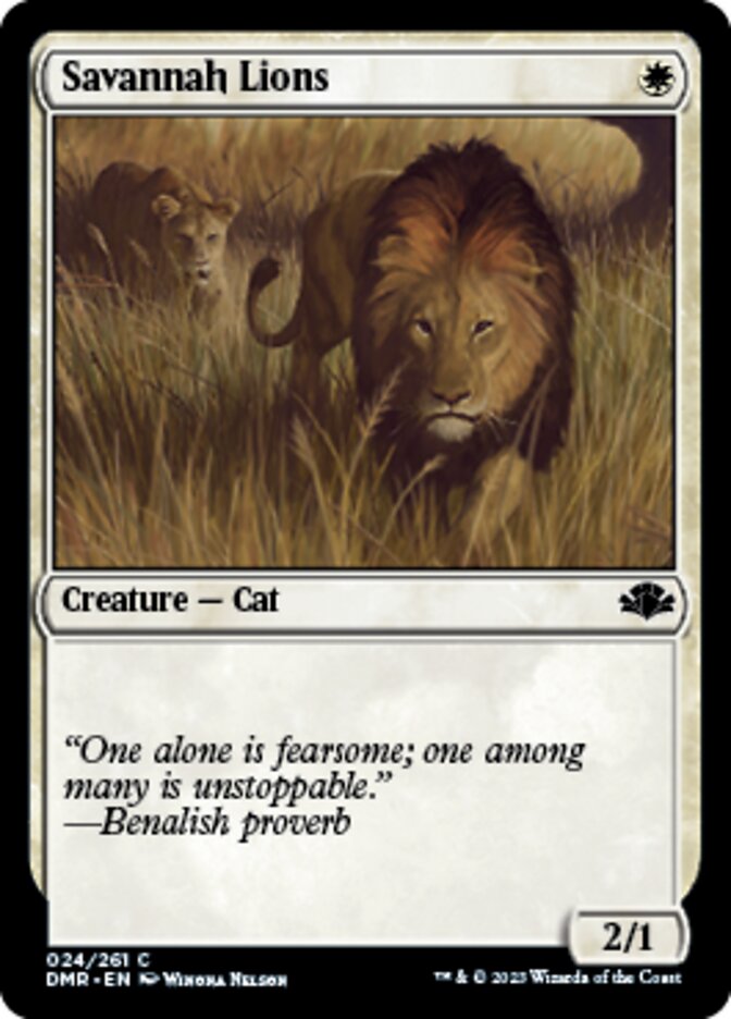Savannah Lions [Dominaria Remastered] | North Valley Games