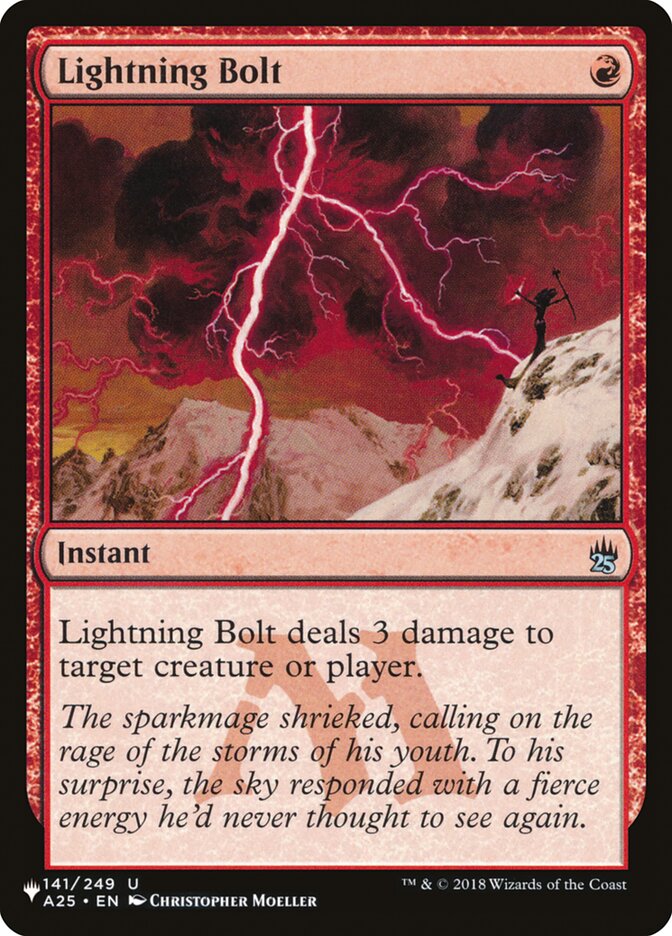 Lightning Bolt (141/249) [The List] | North Valley Games