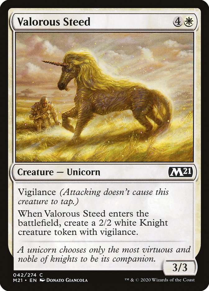 Valorous Steed [Core Set 2021] | North Valley Games