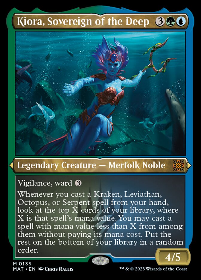 Kiora, Sovereign of the Deep (Foil Etched) [March of the Machine: The Aftermath] | North Valley Games