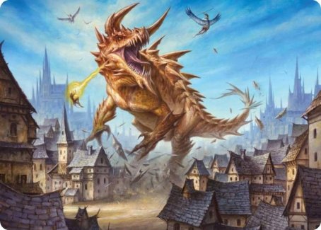 Tarrasque Art Card [Dungeons & Dragons: Adventures in the Forgotten Realms Art Series] | North Valley Games