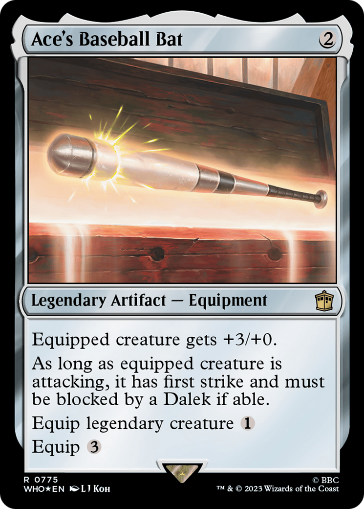 Ace's Baseball Bat (Surge Foil) [Doctor Who] | North Valley Games