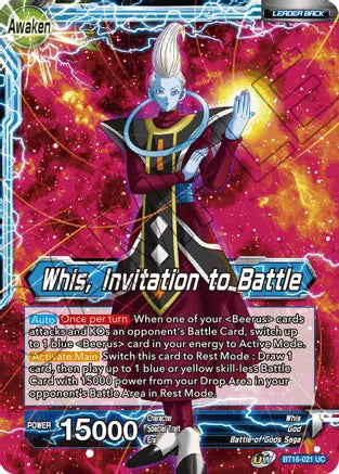 Whis // Whis, Invitation to Battle (BT16-021) [Realm of the Gods] | North Valley Games