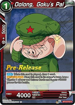 Oolong, Goku's Pal (BT10-016) [Rise of the Unison Warrior Prerelease Promos] | North Valley Games