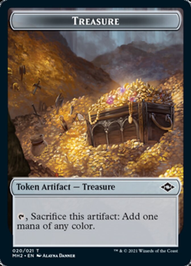 Construct // Treasure (20) Double-Sided Token [Modern Horizons 2 Tokens] | North Valley Games