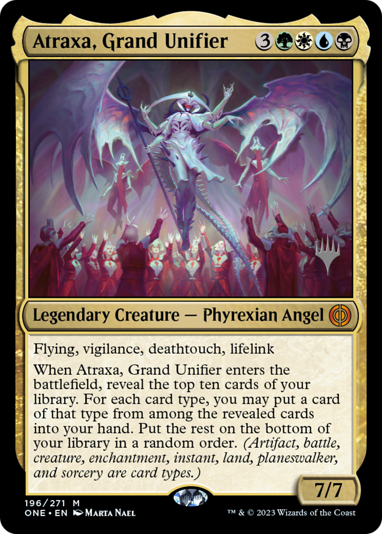 Atraxa, Grand Unifier (Promo Pack) [Phyrexia: All Will Be One Promos] | North Valley Games