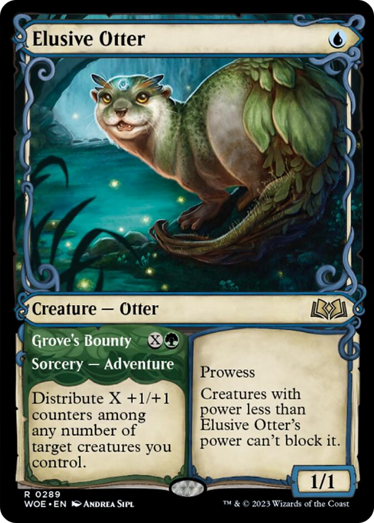 Elusive Otter // Grove's Bounty (Showcase) [Wilds of Eldraine] | North Valley Games