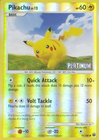 Pikachu (70/100) [Burger King Promos: 2009 Collection] | North Valley Games